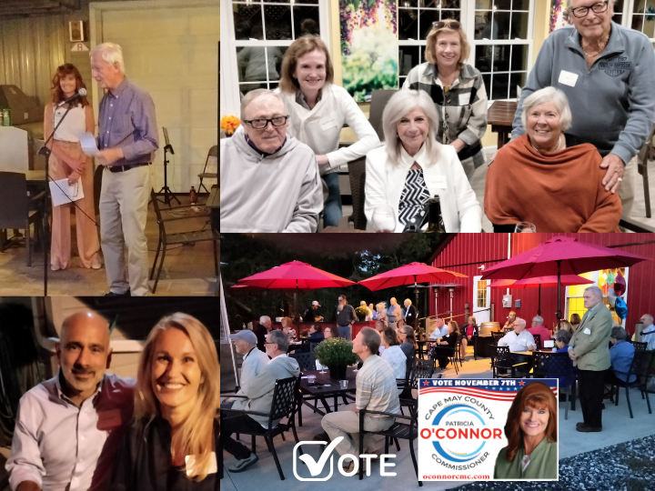 Cape May County Candidate for Commissioner Patricia OConnor at Natali Vineyards Sept 19th 2023